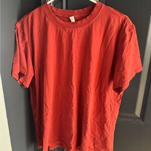 lululemon all yours burnt red/orange Tee